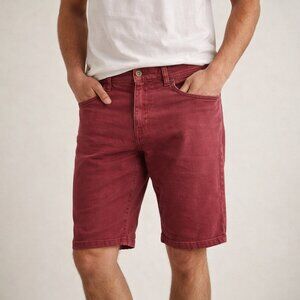 Jack Wills Red Slim Fit Shorts Size 32 Mens Cotton Stretch Casual Summer Shorts